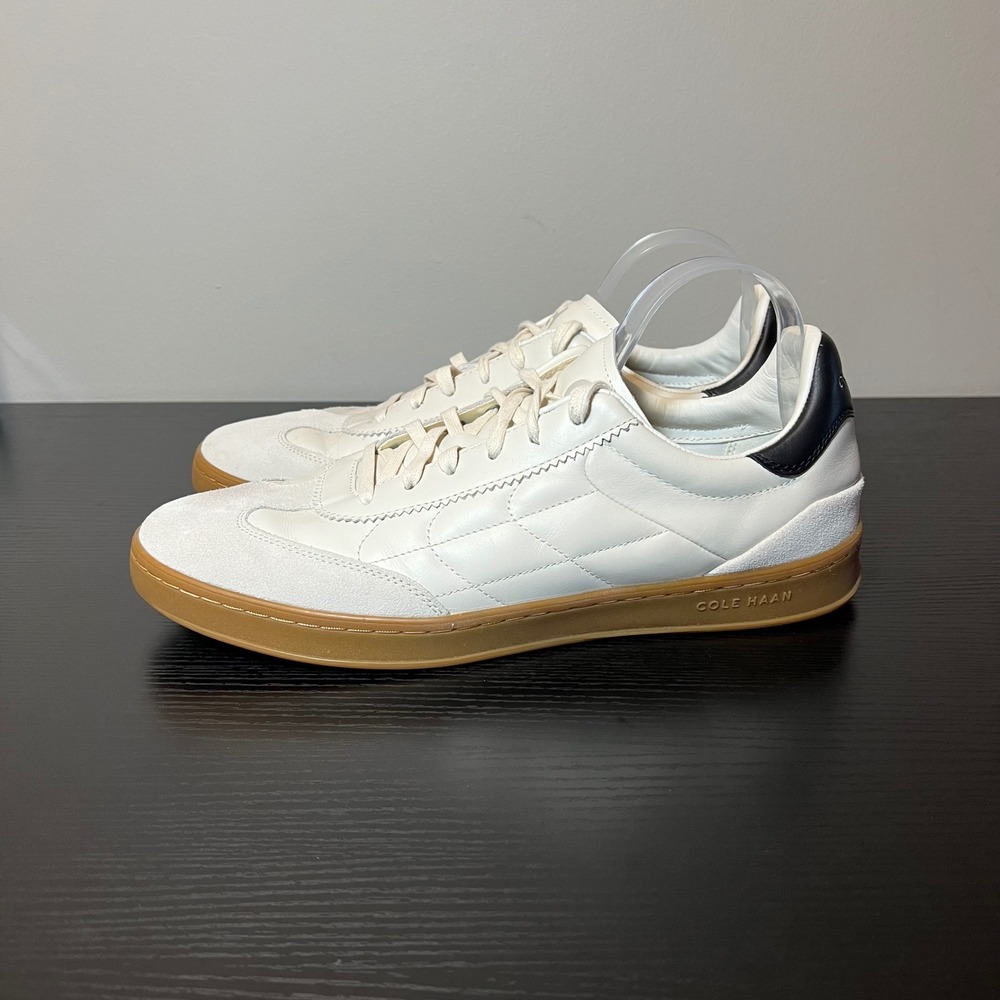 Cole Haan Mens Grand Crosscourt Traveler Leather Sneakers White C38049 Size 13 M